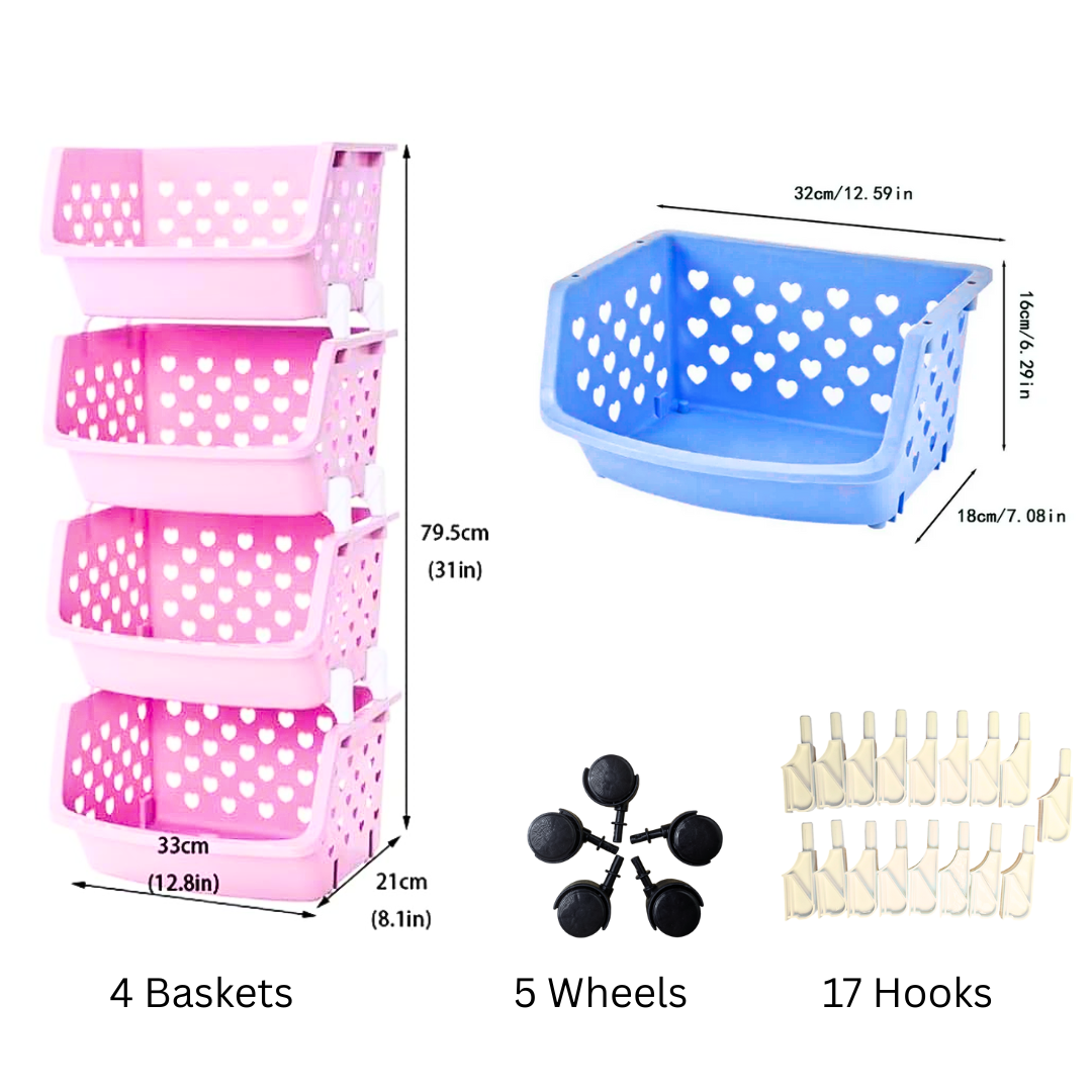 SB Storage Basket Multifunctional, 4 Layer High Capacity