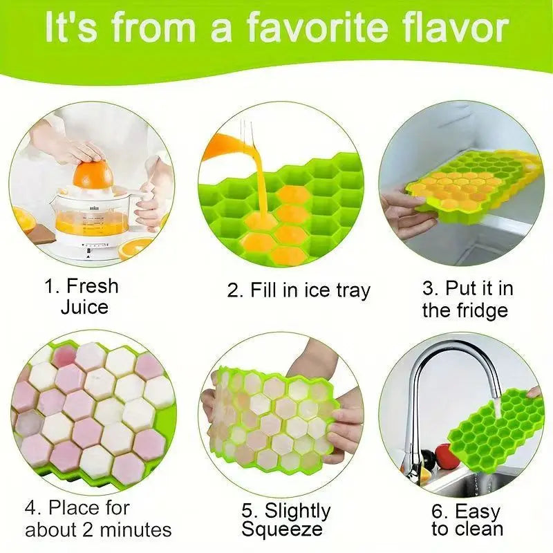 Honeycomb 37 Lattice Ice Tray Maker with Lid