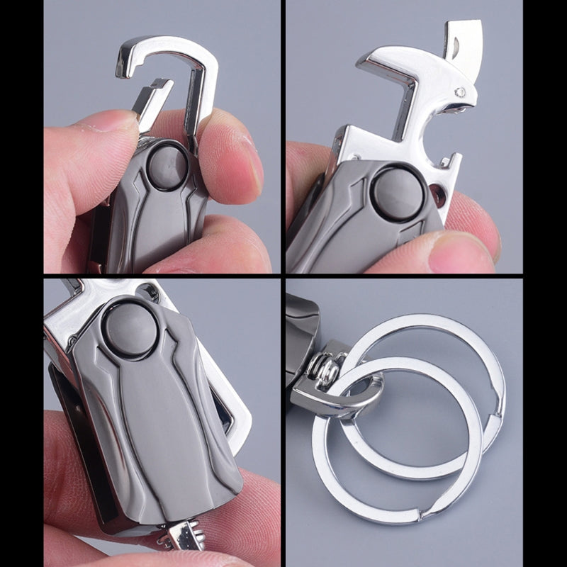 5-in-1 Heavy Duty Key Chain Fidget Spinner Rotatable Keyring