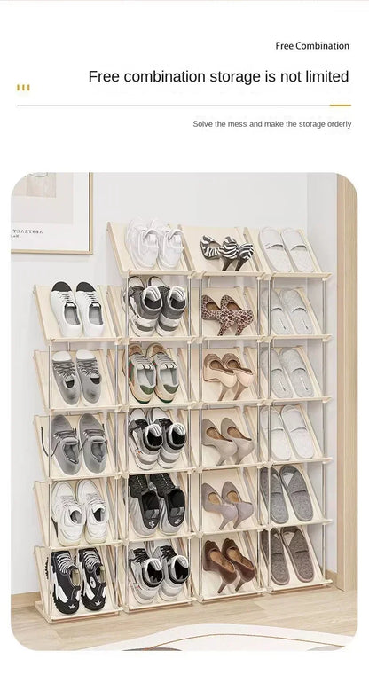 5 Layer Vertical Shoe Rack Space Saving Cabinet